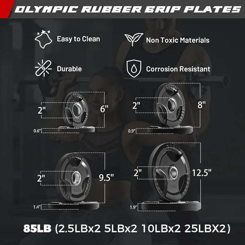 Multi - Functional Olympic Barbell Weightlifting  Bar