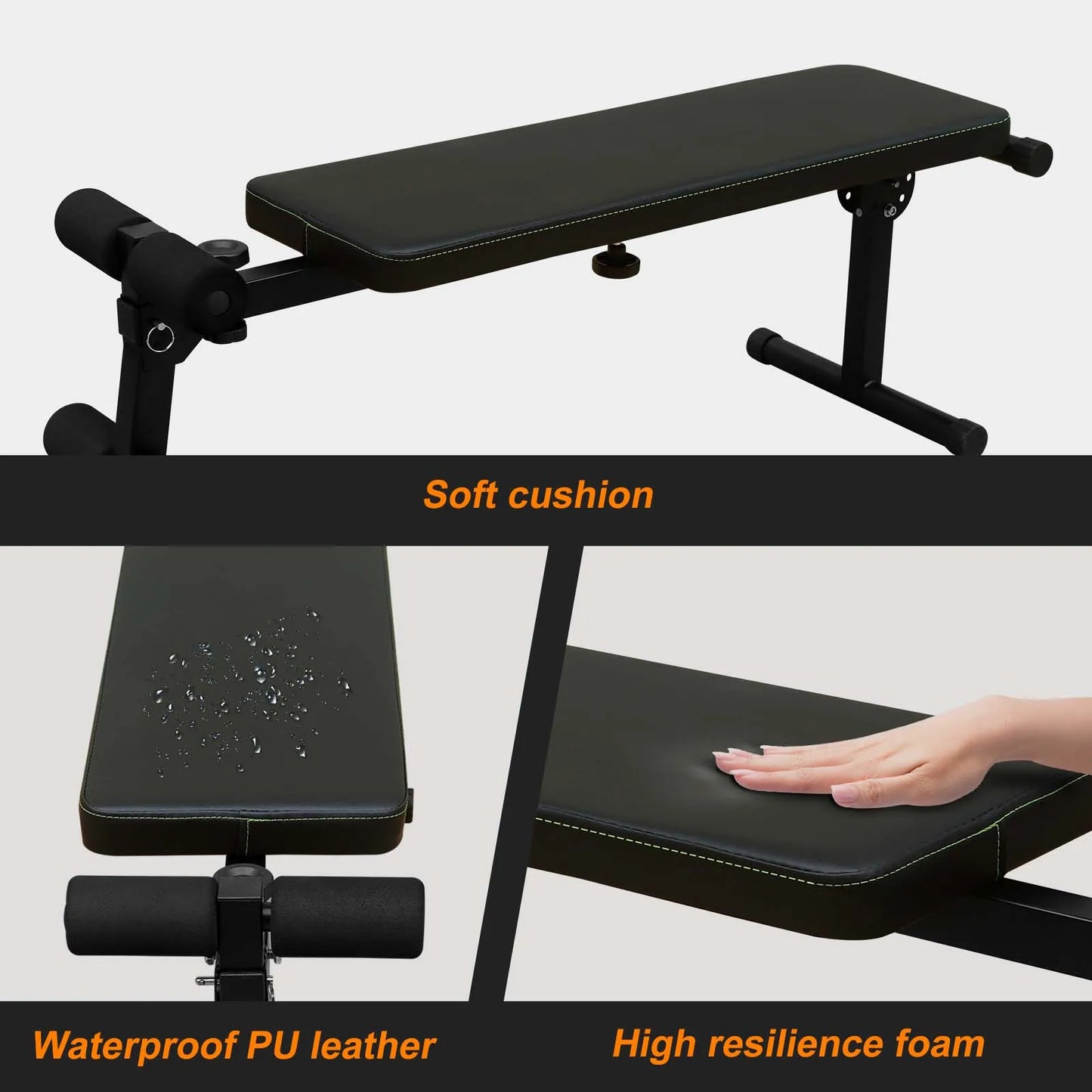 Adjustable Height Power Tower Bench Pull Up Bar Dip Station