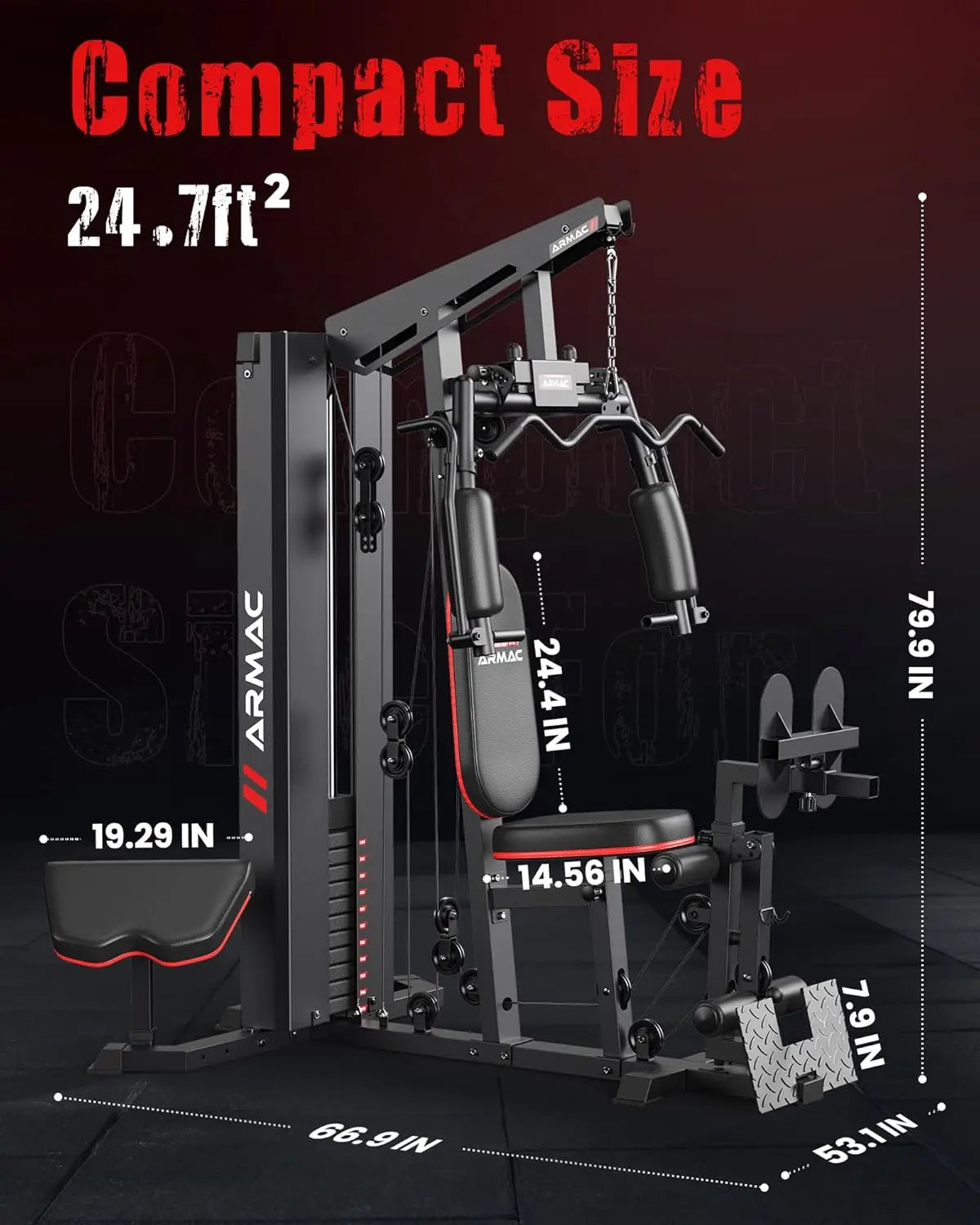 Home Gym Leg Press Weight Stack Workout Station