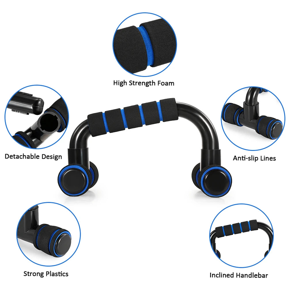Multiple Exercise Abdominal Wheel Roller Stretch Trainer Set