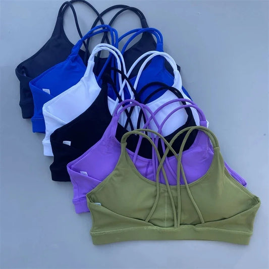 Solid Color Yoga Sport Bra Underwear Top
