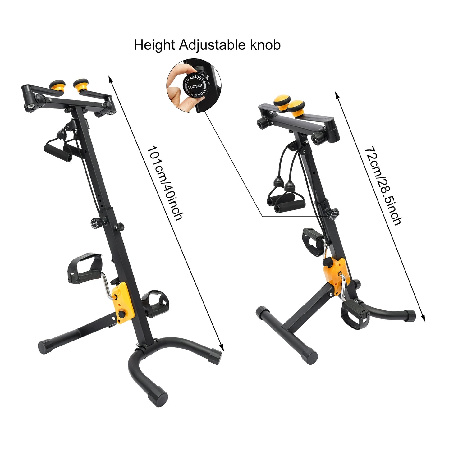 Adjustable Folding Pedal  Cycling Bike Exercise Bike