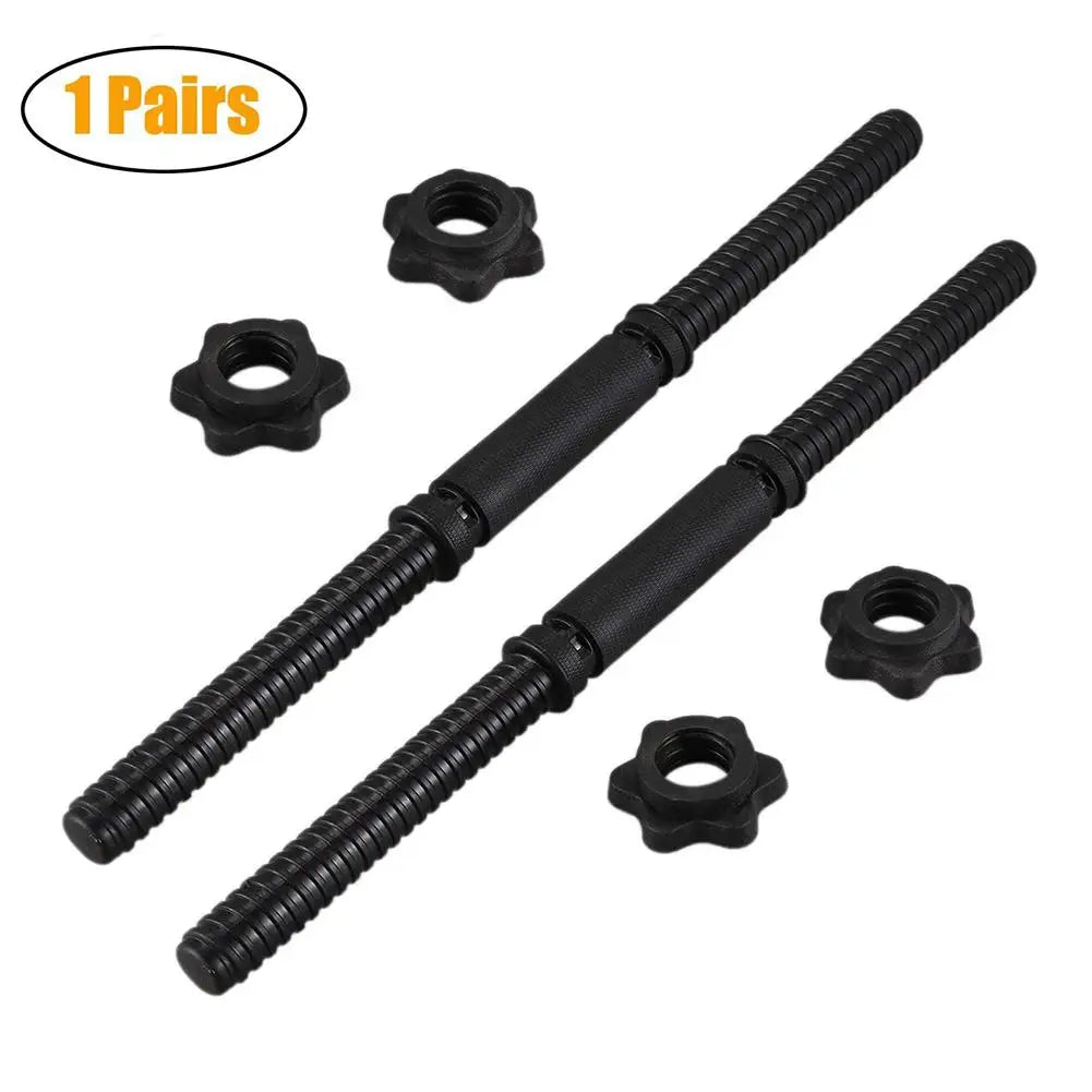 Dumbbell Rod Solid Steel Weight Lifter Bar Connector