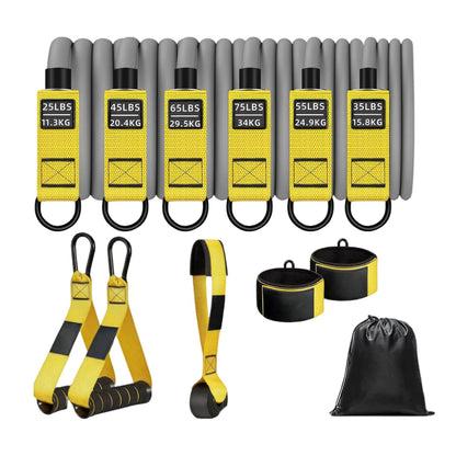 Heavy Duty Multi-Function Muscle Training Resistance  Bands Set