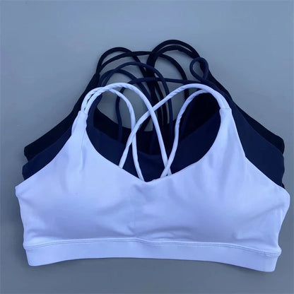 Solid Color Yoga Sport Bra Underwear Top