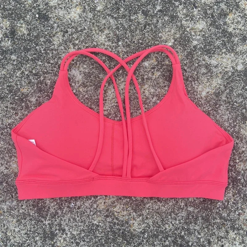 Solid Color Yoga Sport Bra Underwear Top