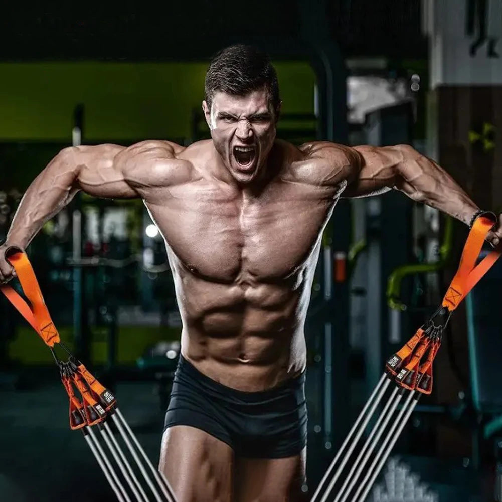 Heavy Duty Multi-Function Muscle Training Resistance  Bands Set