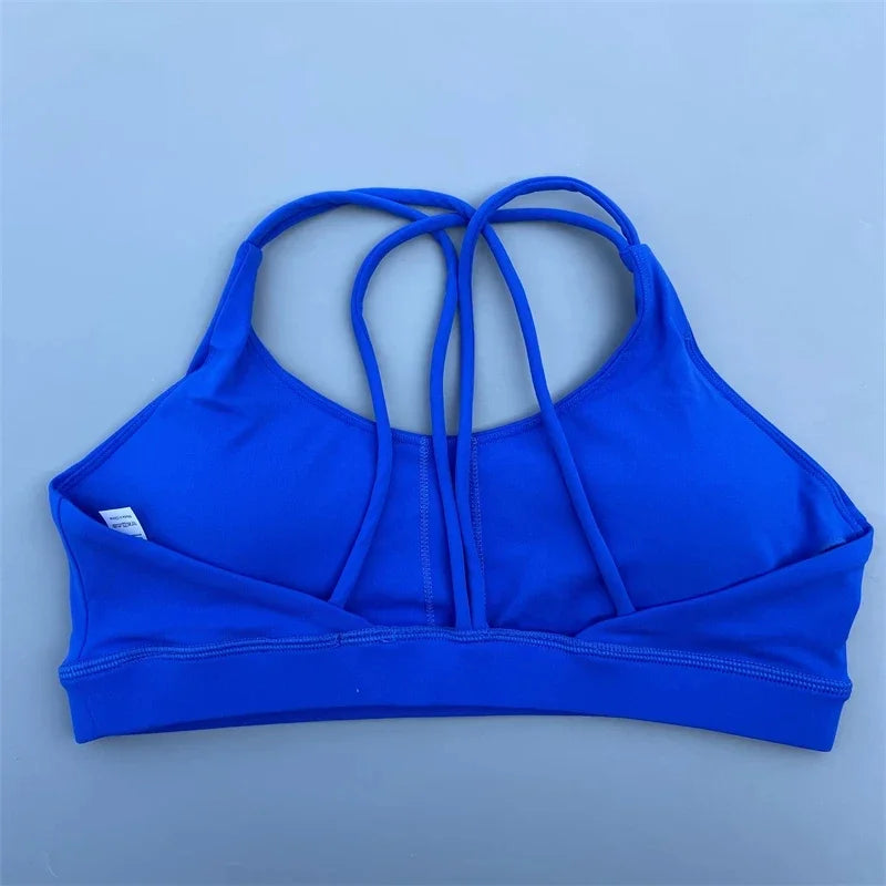 Solid Color Yoga Sport Bra Underwear Top