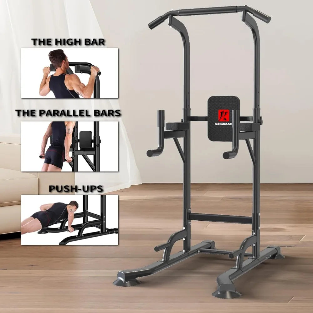 Multi- Function Adjustable Height  Power Tower  Fitness Workout Station