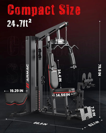 Home Gym Leg Press Weight Stack Workout Station