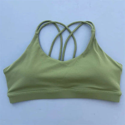 Solid Color Yoga Sport Bra Underwear Top