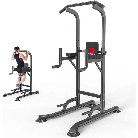 Multi- Function Adjustable Height  Power Tower  Fitness Workout Station