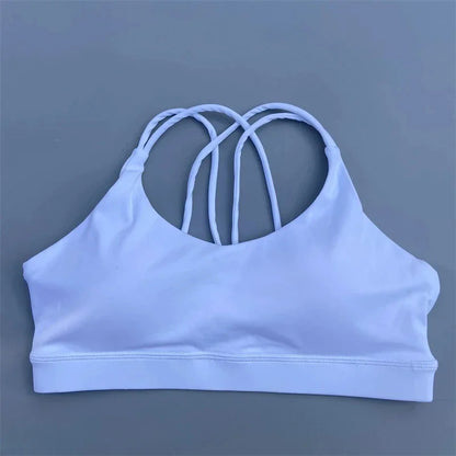 Solid Color Yoga Sport Bra Underwear Top