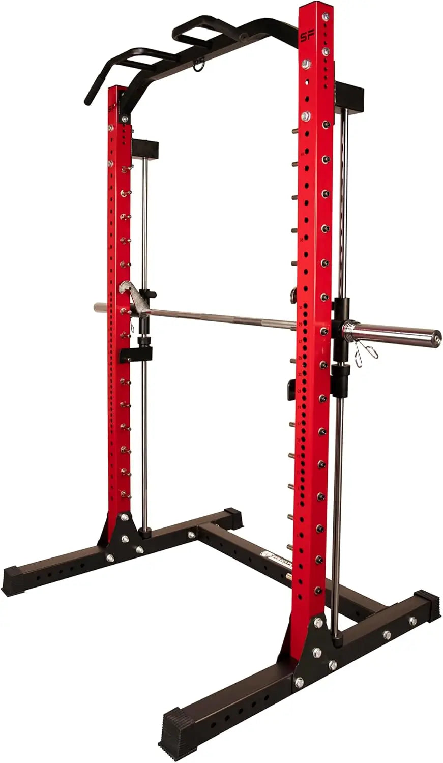 Power Rack Squat Stand J-Hooks  Safety Spotter Arms Cage