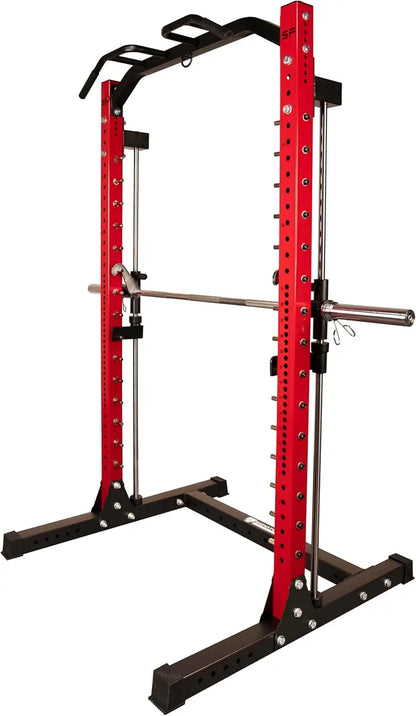Power Rack Squat Stand J-Hooks  Safety Spotter Arms Cage