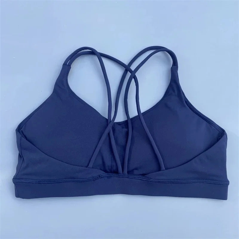 Solid Color Yoga Sport Bra Underwear Top