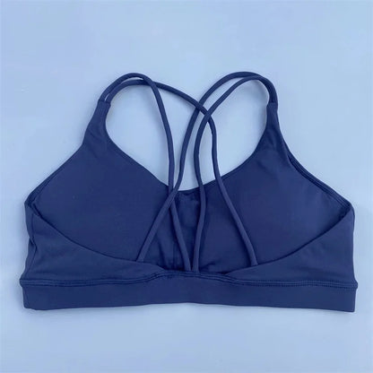 Solid Color Yoga Sport Bra Underwear Top