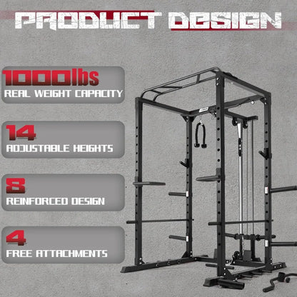 Multi-Function All-in-One Squat Rack Fitness Equipment