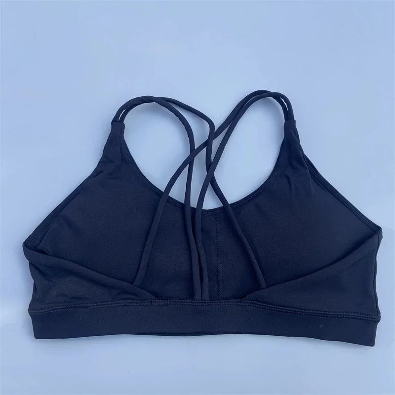 Solid Color Yoga Sport Bra Underwear Top