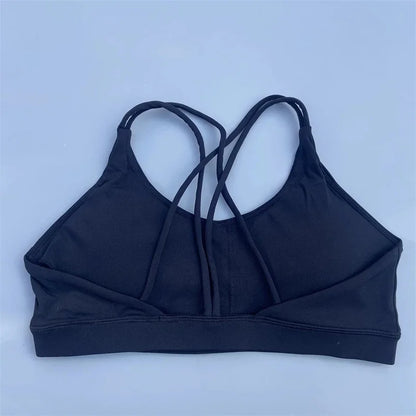 Solid Color Yoga Sport Bra Underwear Top