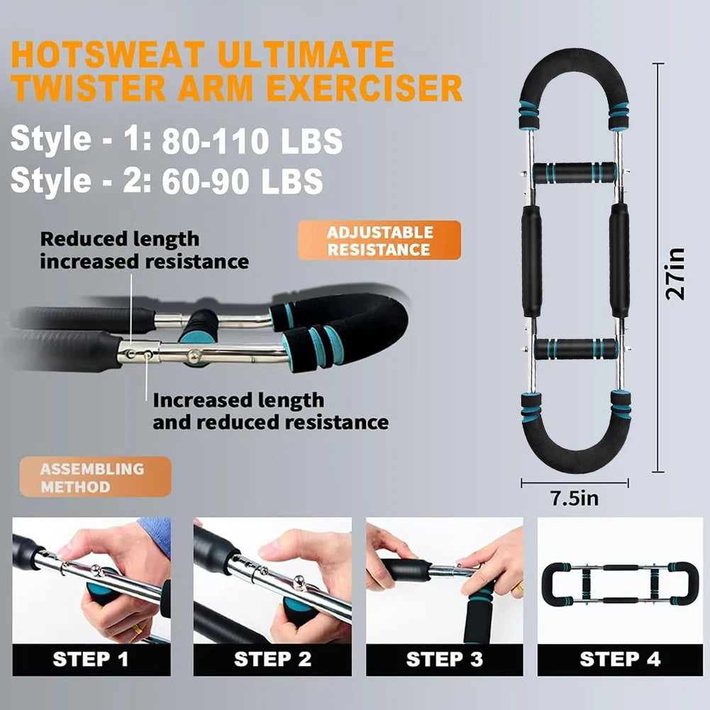 Adjustable Twister Arm  Chest Shoulder Muscle Trainer Bar