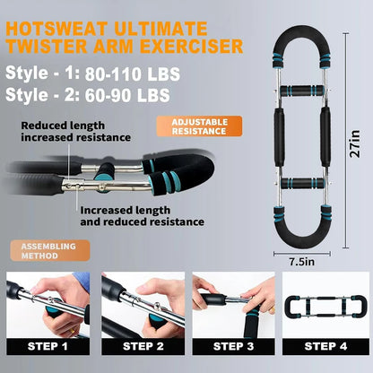Adjustable Twister Arm  Chest Shoulder Muscle Trainer Bar